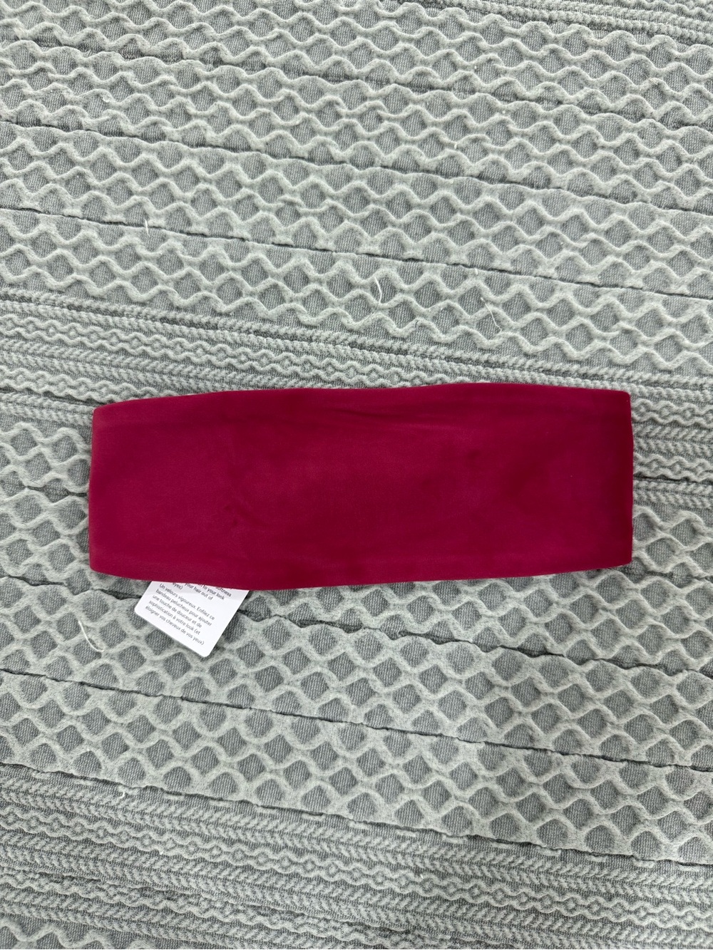 lululemon athletica Velour Headband in Deep Berry - Picture 3 of 3